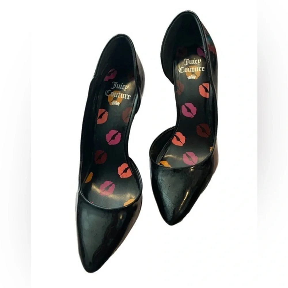 Juicy Couture Black Patented Leather Heels‎